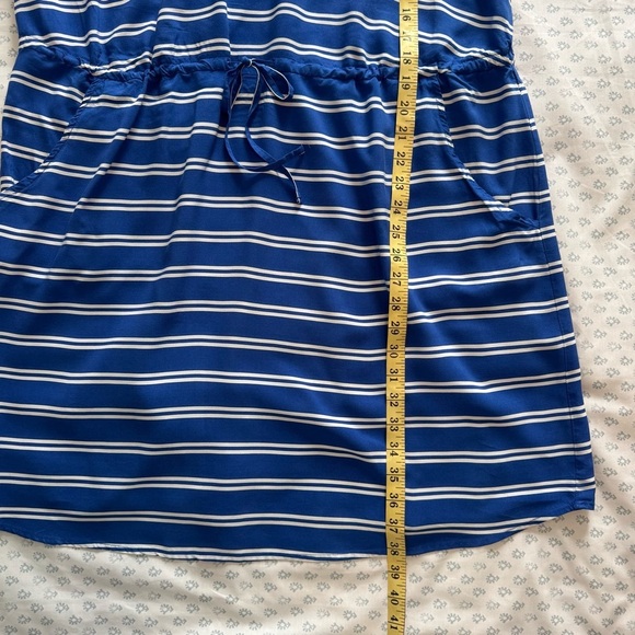 Gap Women’s Blue and White Striped Sleeveless XL Dress - Picture 3 of 6